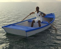 rowing boat prop 3d model